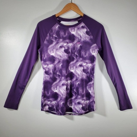 Ryka Odyssey Raglan Long Sleeve T-Shirt Purple Size Small - Picture 7 of 7
